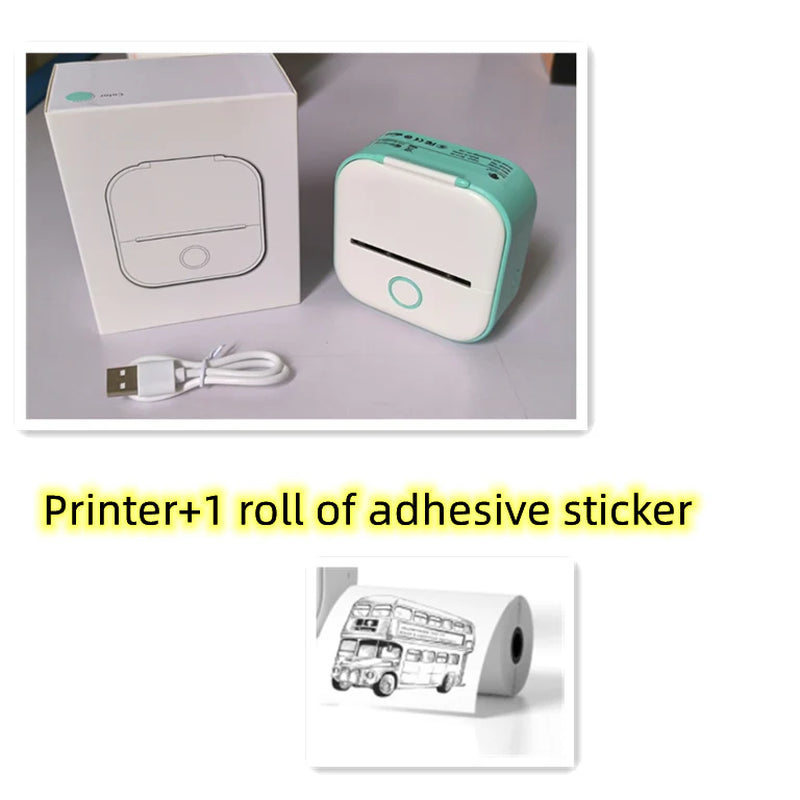 Compact Portable Mini Printer for On-the-Go Printing