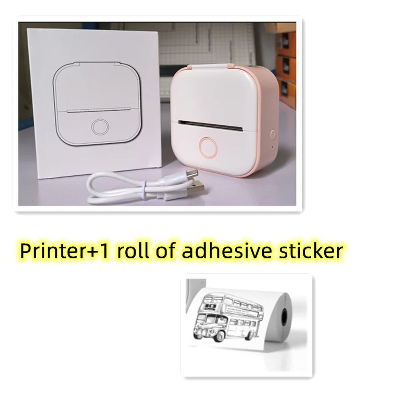 Compact Portable Mini Printer for On-the-Go Printing