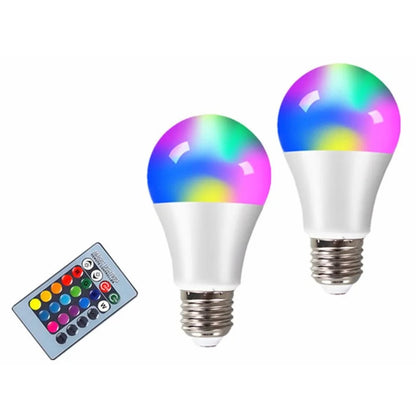 Smart E27 LED RGB Spotlight Bulb with IR Remote Control 